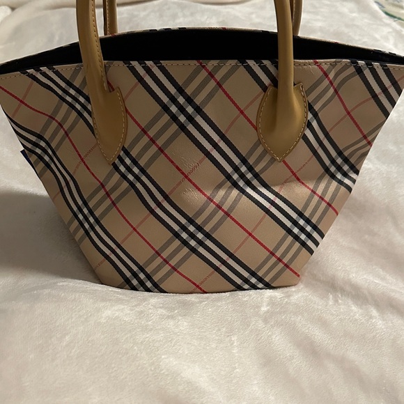 Burberry Handbags - Burberry blue label Beige and Black Checkered small Tote